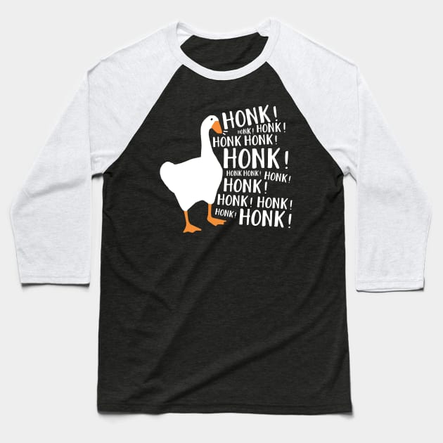 Untitled Goose Honk Baseball T-Shirt by BethTheKilljoy